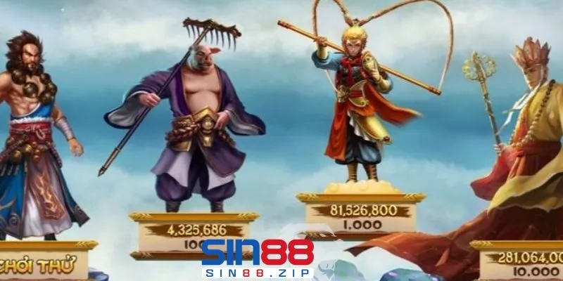 Giao diện chính của nổ hũ Tây Du Thần Khí tại Sin88