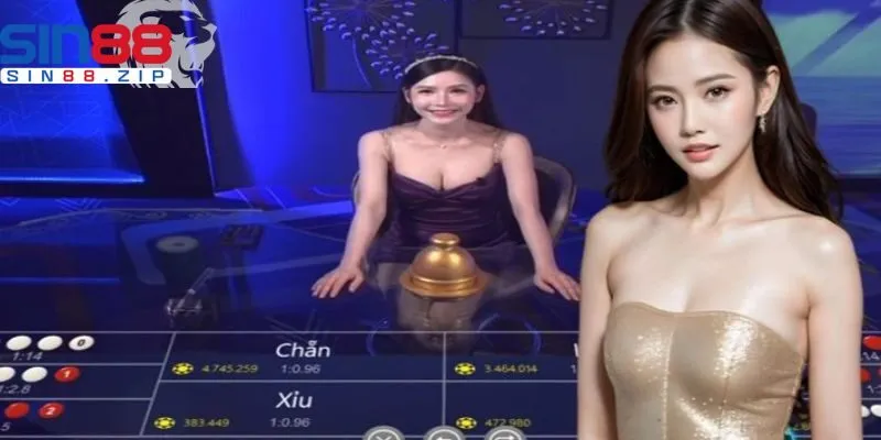 Màn hình kết quả Xóc Đĩa Tứ Linh được cập nhật thời gian thực